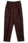 Brown Pleated Pants 1