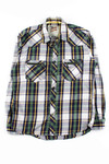 JNCO Zip Pocket Plaid Button Up Shirt