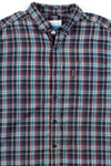 Navy Columbia Plaid Button Up Shirt