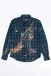 Bleach Sprayed Flannel Shirt 1