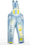 Painted High School Homecoming Overalls (sz. Junior's XL)