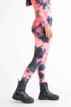 Neon Pink Tie Dye Leggings