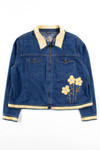 Vintage Floral Denim Jacket 1201