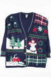 Blue Ugly Christmas Cardigan 53549