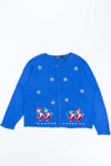 Blue Ugly Christmas Cardigan 54137