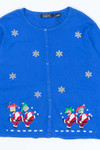 Blue Ugly Christmas Cardigan 54137