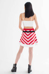 Chevron Santa Skater Skirt