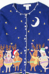 Blue Ugly Christmas Cardigan 53891