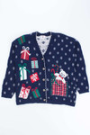 Blue Ugly Christmas Cardigan 54140