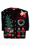 Black Ugly Christmas Cardigan 54047