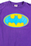 Purple Batman Logo Vintage T-Shirt