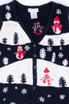 Black Ugly Christmas Vest 54827