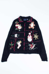 Black Ugly Christmas Cardigan 54453