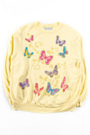 Yellow Butterflies Sweatshirt