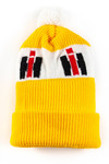 Yellow International Harvester Pom Pom Vintage Beanie