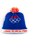 1980 Lake Placid Winter Olympics Pom Pom Vintage Beanie