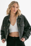 Vintage Cropped Denim Jacket 1257