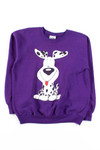 Cartoon Puppy Vintage Sweatshirt