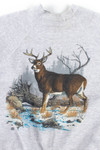 Deer And Stream Vintage Sweatshirt