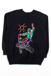 1989 Snowboarder Art Sweatshirt