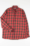 Red Plaid Button Up Shirt 757