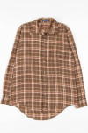 Vintage Brown Button Up Shirt 765