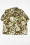 Monstera Leaves Print Hawaiian Shirt 1840