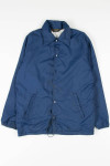 Navy Nylon Coach Jacket