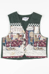 Winter Scene Woven Vest