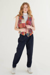 Linen Patchwork Vest