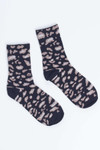 Black Leopard Print Socks