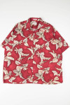 Red Shadowed Shells Hawaiian Shirt 1861