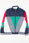 Striped Color Blocked 90s Jacket 19203