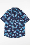 Navy Palm Tree Hawaiian Shirt 1823