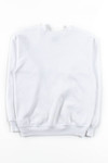 White Vintage Raglan Sleeve Sweatshirt