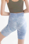 Periwinkle Tie Dye Bike Shorts