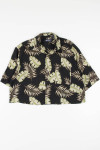 Black Ferns Cropped Hawaiian Shirt 1923