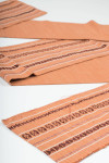 Vintage Orange Striped Hanhaba Obi 84