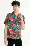 Trippy Drip Camp Button Up Shirt