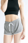 Grey Trimmed Thermal Dolphin Shorts