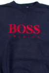Navy Boss America Sweatshirt