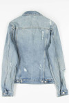 Distressed Denim Jacket 1321