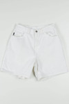 Women's Vintage White Chic Denim Shorts 301 (sz. 12)