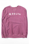 Mauve Delta Airlines Sweatshirt
