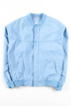 Light Blue Vintage Bomber Jacket