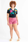 Mauve Thermal Dolphin Shorts (Extended Sizes)