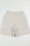 Women's Vintage Khaki Pleated Denim Shorts 351 (sz. 10)