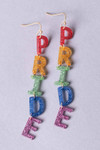 Glitter Pride Drop Earrings