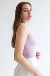 Lavender Sweetheart Ribbed Tube Top