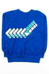 Blue Spalding Chevrons Sweatshirt 1